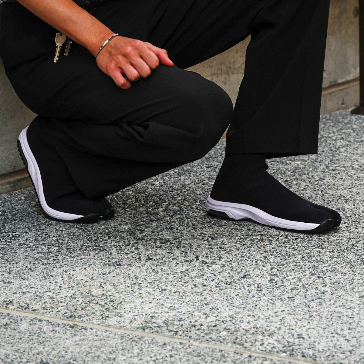 Knit Tabi Boots ブラック