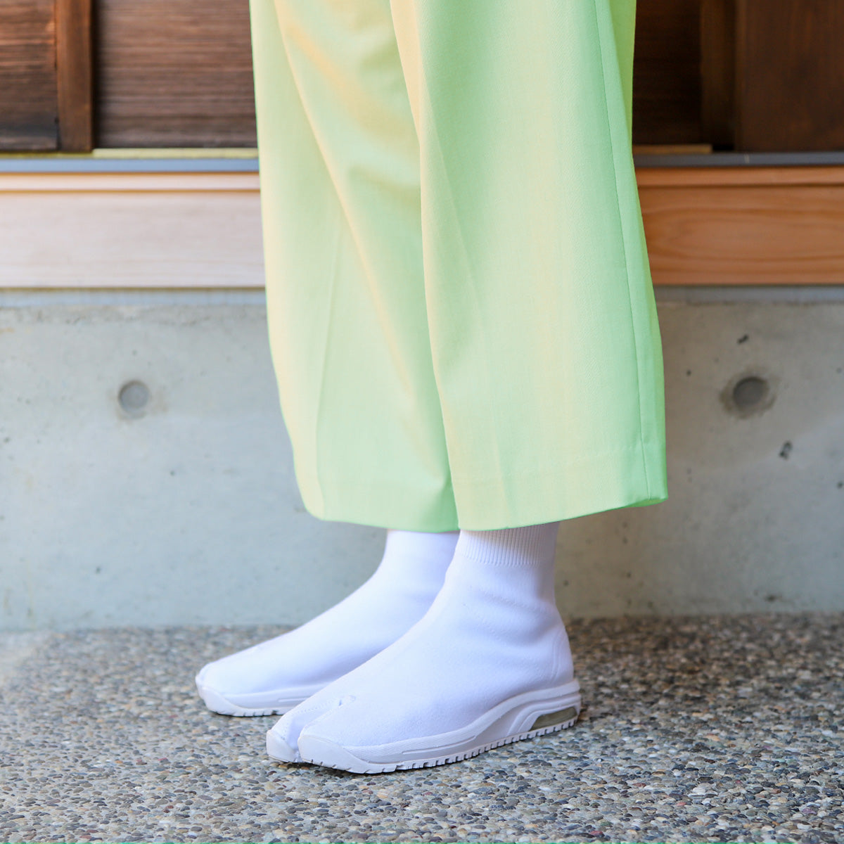 Knit Tabi Boots ホワイト