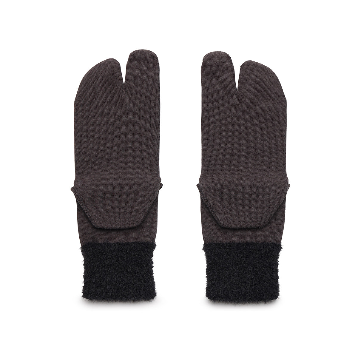 ONE/F フワモコタビソックス　チャコール/ブラック