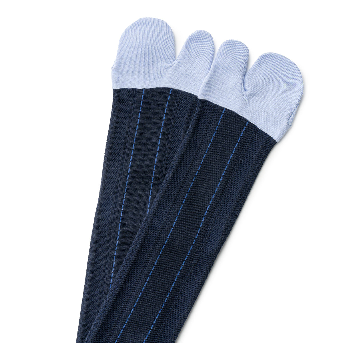 LACE PATTERN TABI SOCKS NAVY