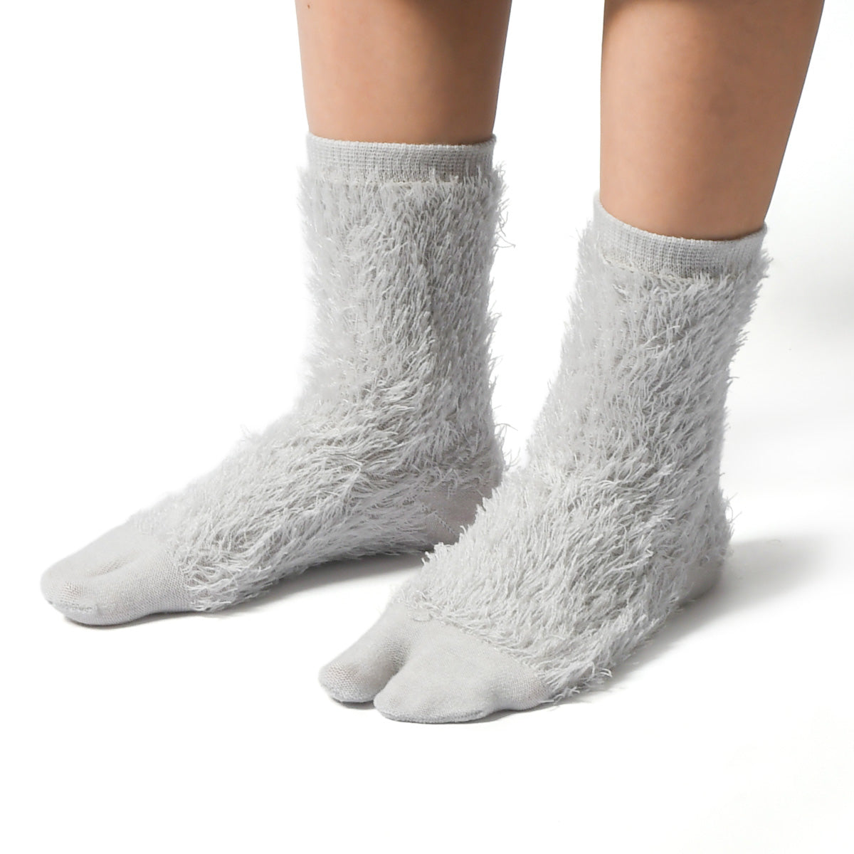 &TABI　もけもけタビソックス　ライトグレー