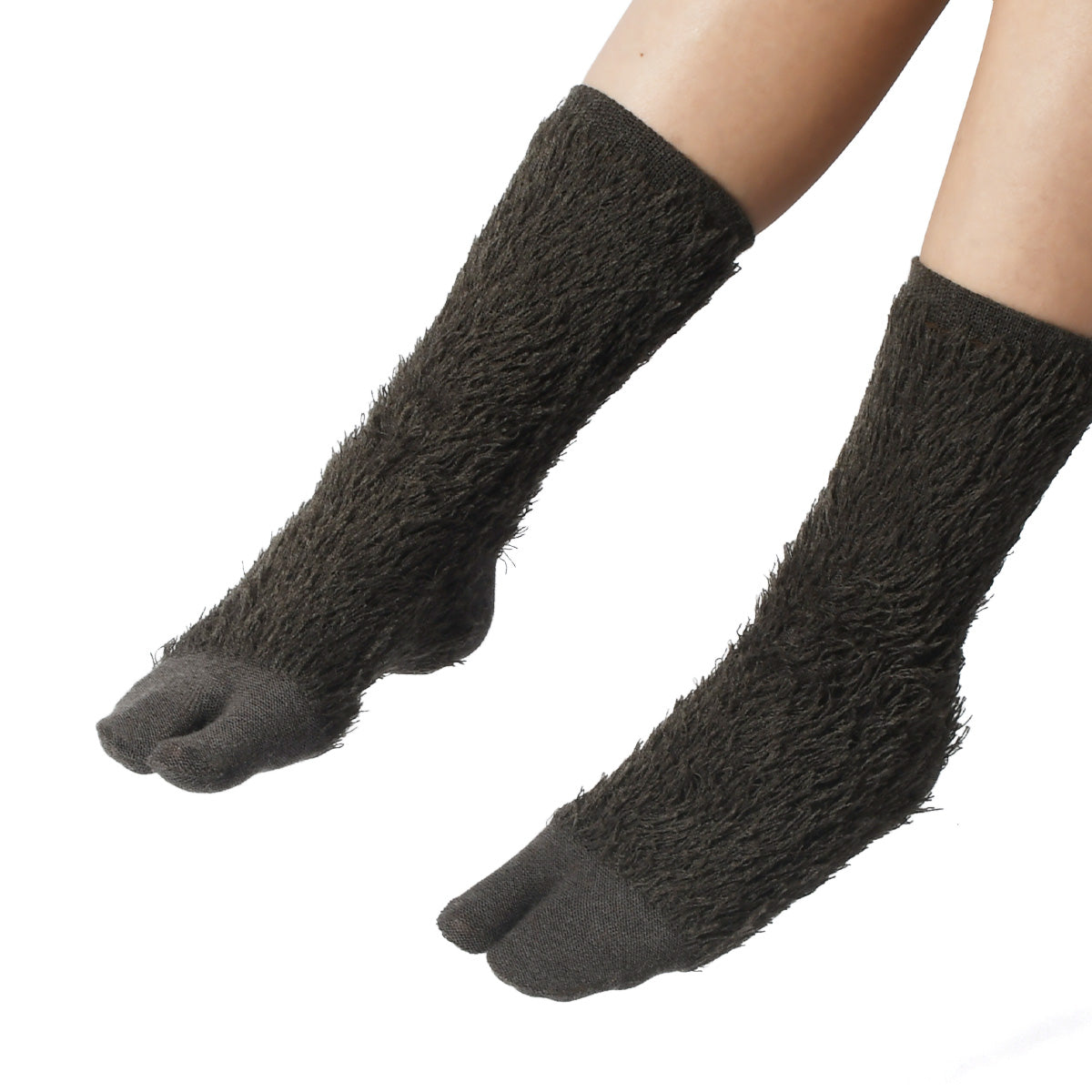 &TABI　もけもけタビソックス　チャコール