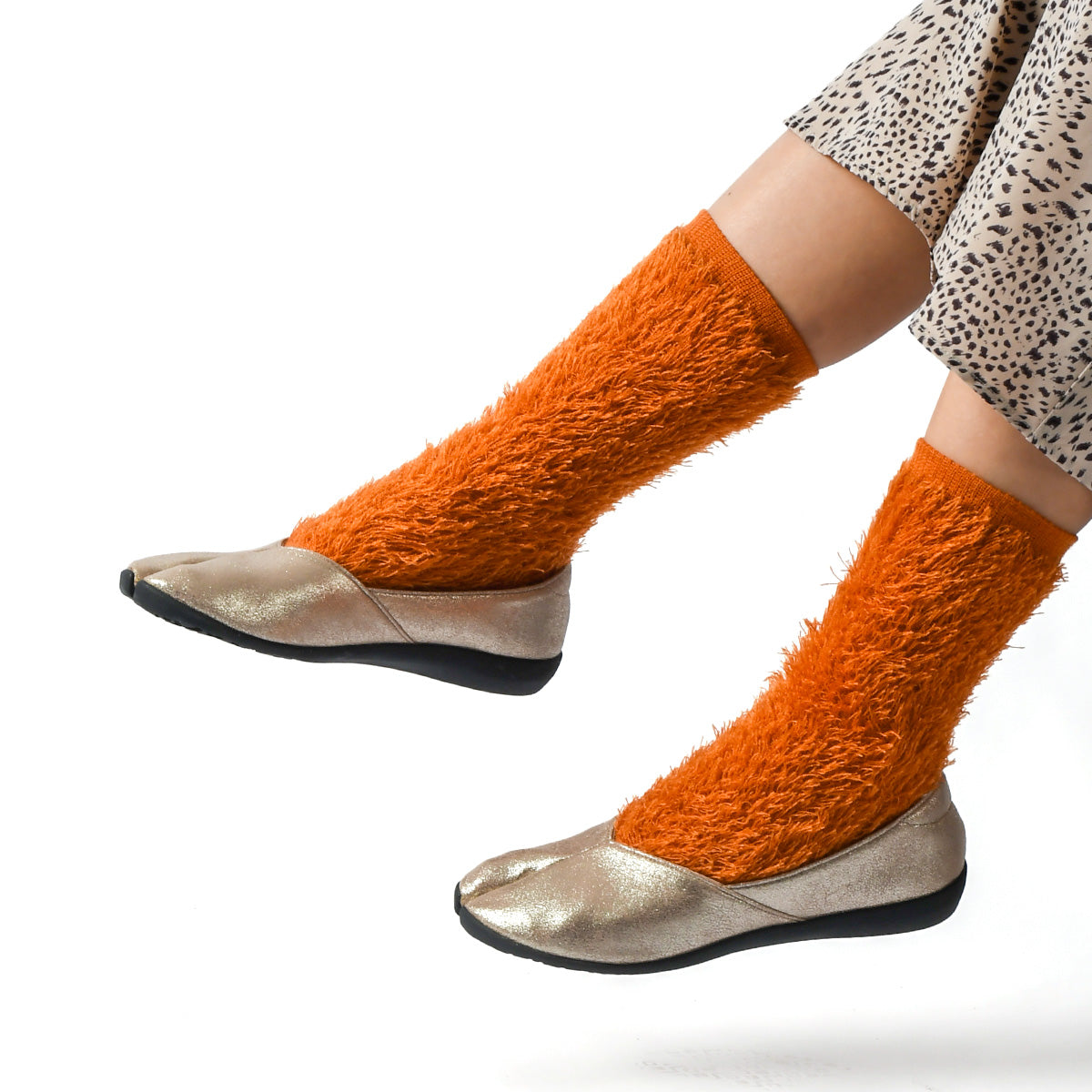 &TABI　もけもけタビソックス　オレンジ