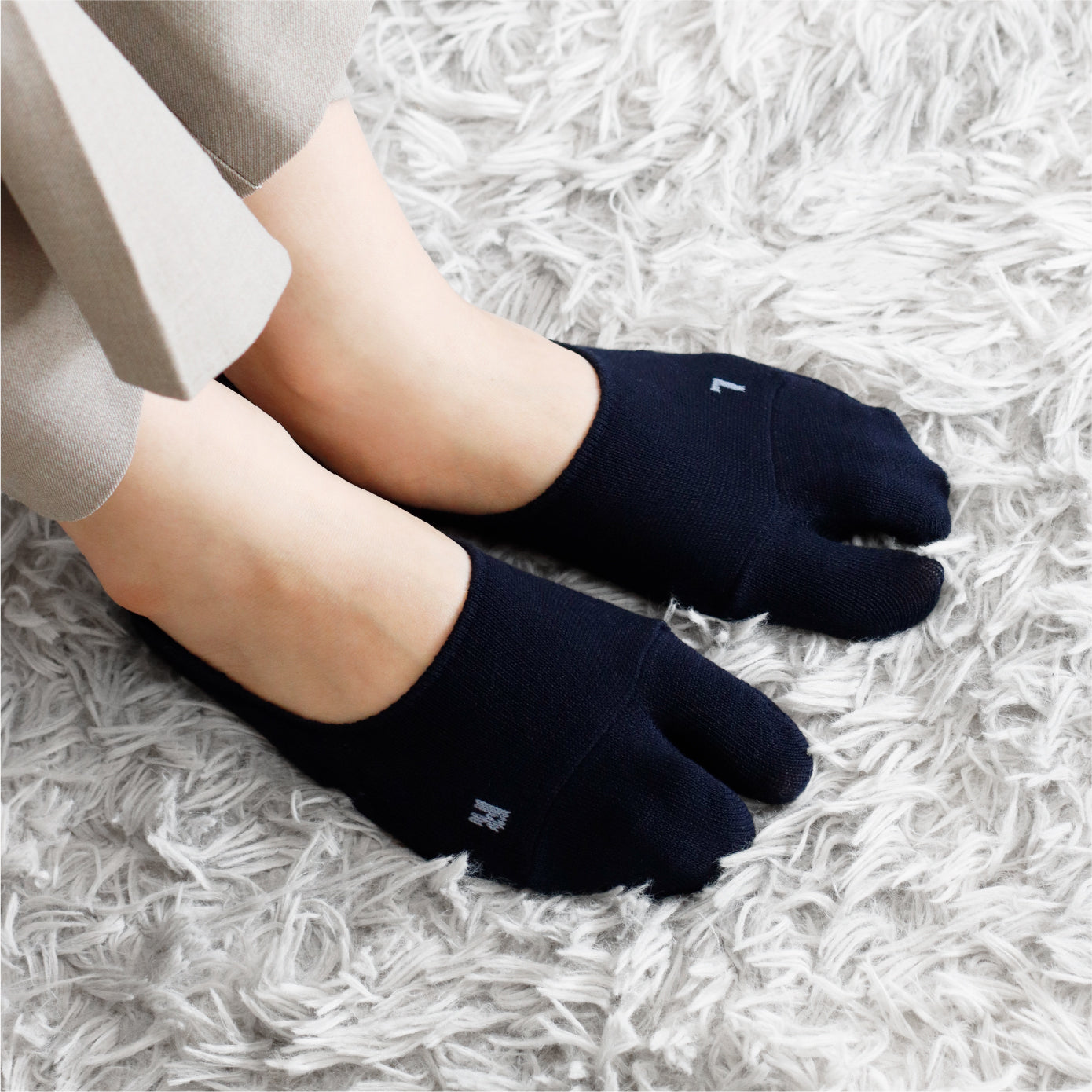 ＆TABI #01 足袋フットカバー　ネイビー
