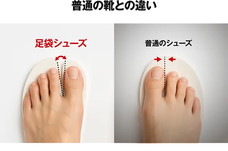 普通の靴との違い